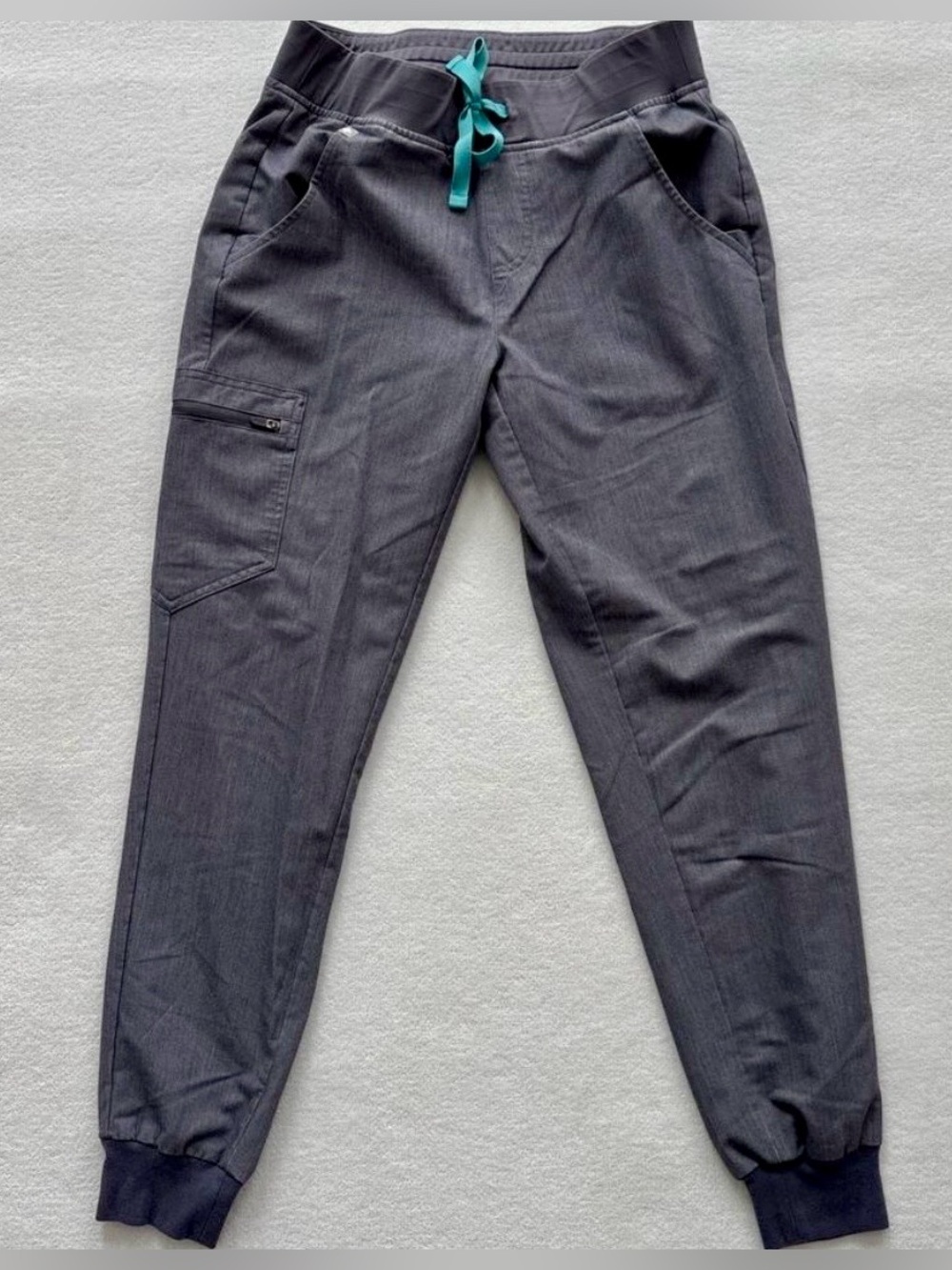 EUC!! FIGS Women Sz Small Zamora Jogger Graphite Gray Scrub Pants